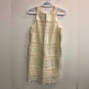 ANNE TYLER LOFT knee LENGH cream dress